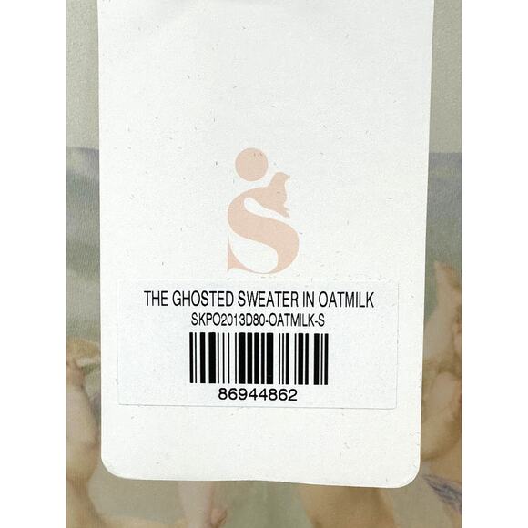 Selkie Ghosted Sweater in Oatmilk Small - Picture 10 of 13